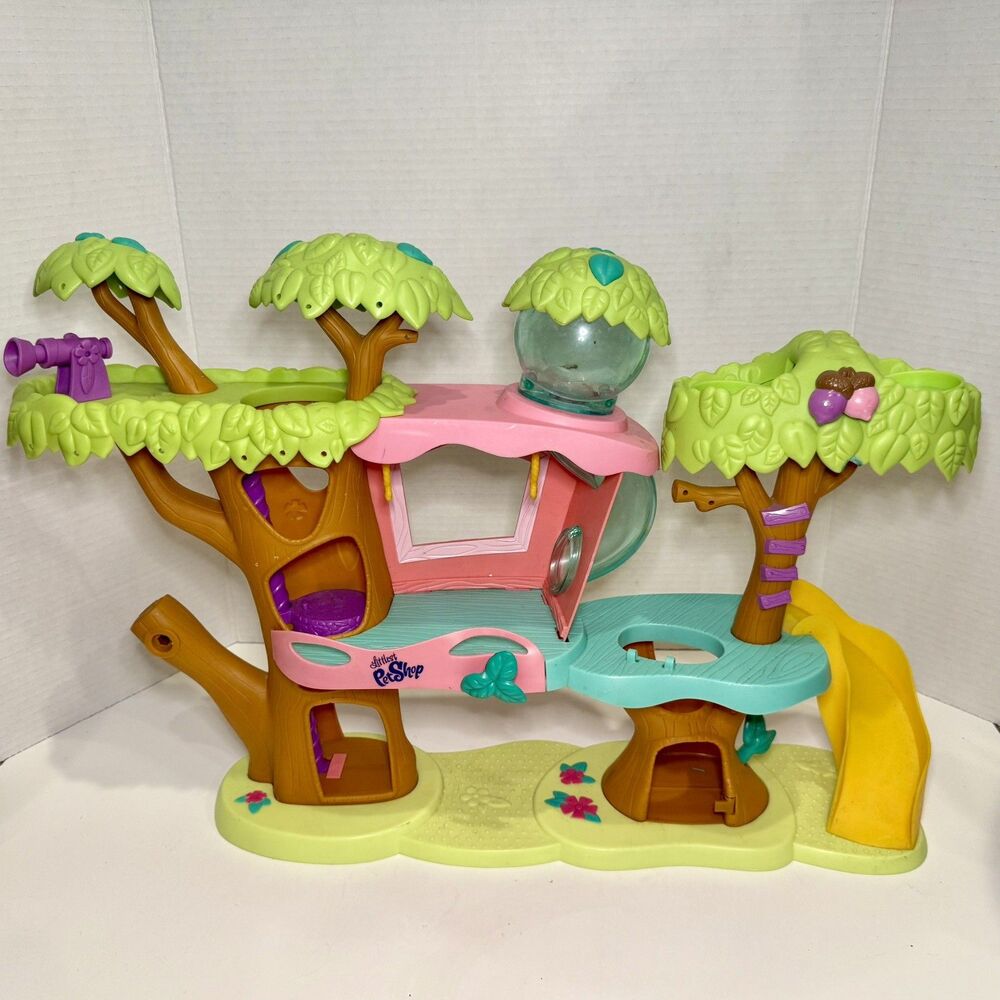 Littlest Pet Shop Magic Motion Tree House Playset Pet Toys Hasbro LPS READ